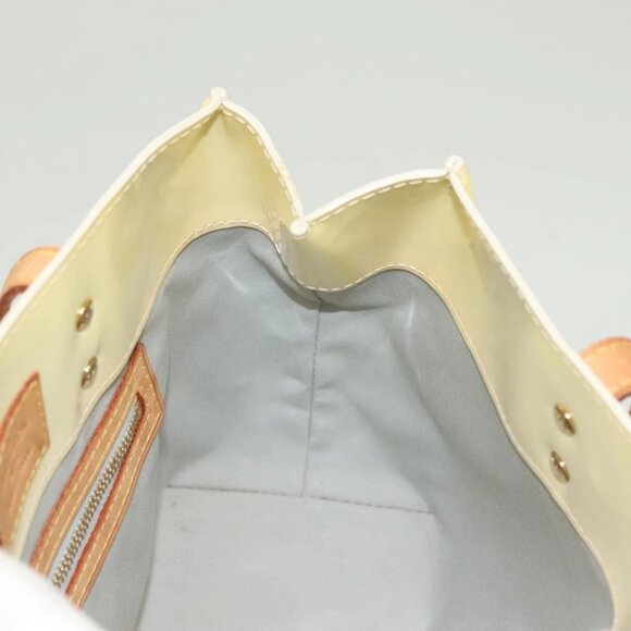 LOUIS VUITTON Monogram Vernis Reade PM Hand Bag Perle M91336 LV Auth 129822 - Picture 10 of 16